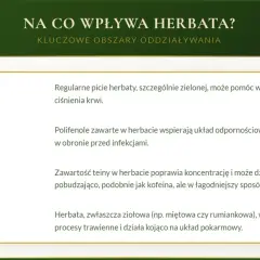 Czy herbata jest zdrowa? Tak, wpływa korzystnie na ciśnienie krwi, odporność, koncentrację i trawienie.