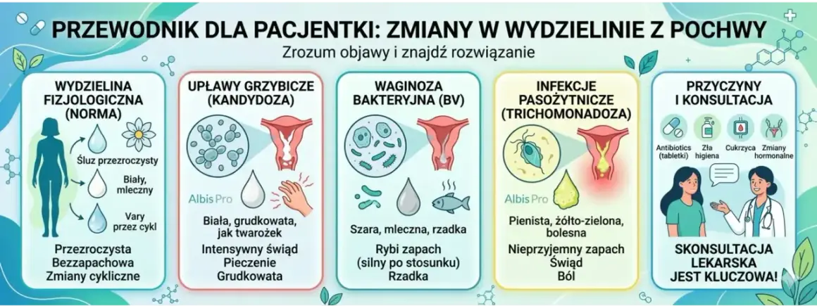 Przewodnik po upławach: od normy po infekcje. Zrozum objawy, np. pieczenie, świąd, nieprzyjemny zapach, i znajdź rozwiązanie. Konsultacja lekarska jest kluczowa!
