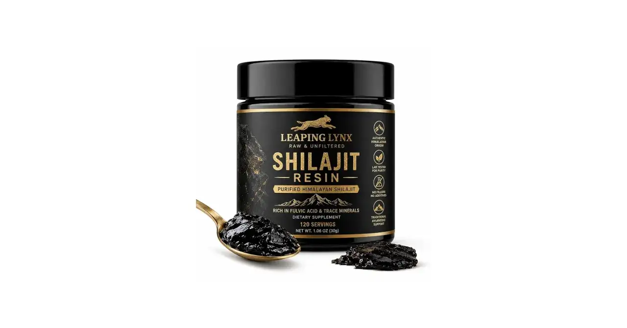 Słoiczek z czarną żywicą shilajit, kt&oacute;ra jest naturalnym suplementem diety. Dowiedz się, shilajit co to jest i jakie ma właściwości.